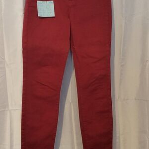 * * J BRAND BURGUNDY/WINE COLOUR SLIGHT STRETCH JEANS Final Discount